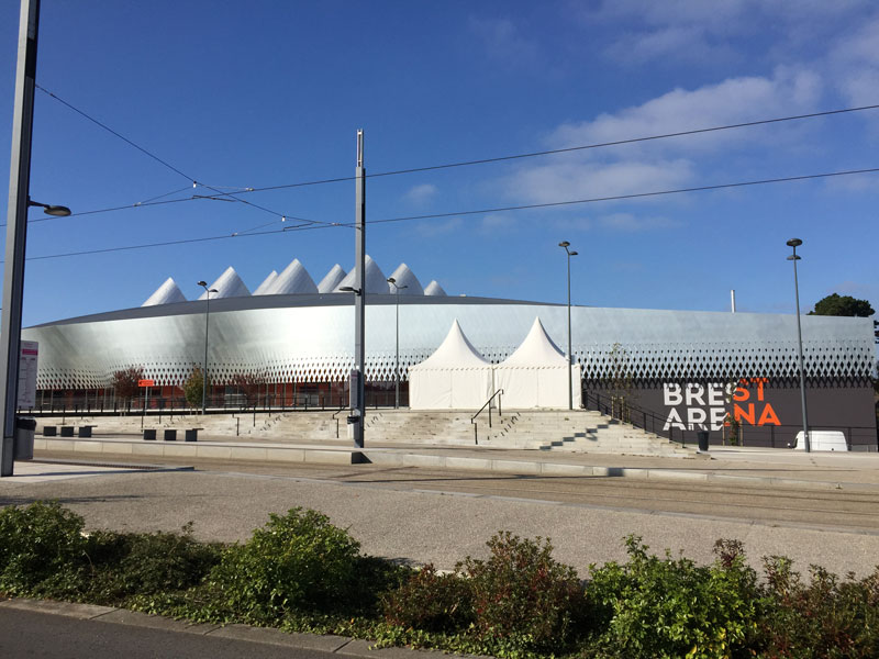 La "Brest Arena", conçue par les architectes Hérault Arnod